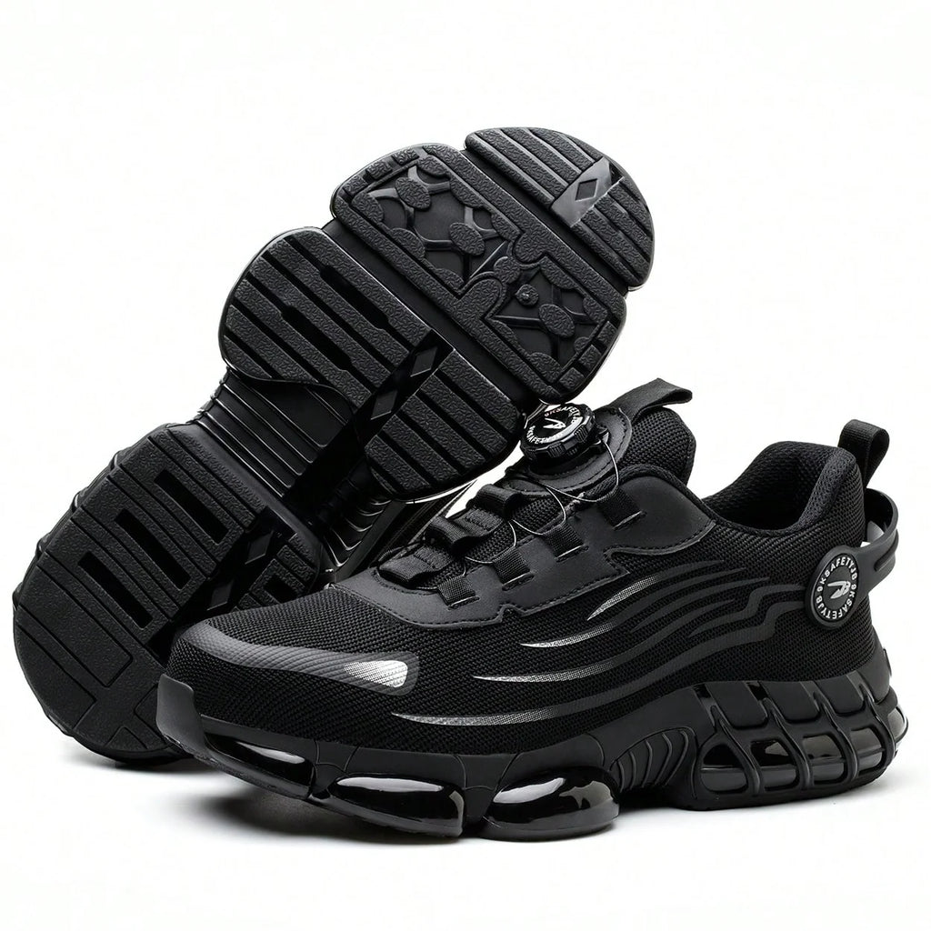 Men's Safety Shoes, Lightweight Breathable Anti-Smash Work Shoes