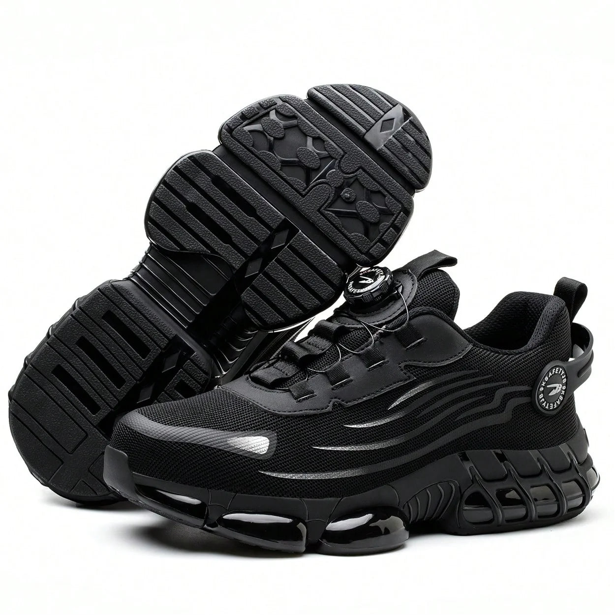 Men's Safety Shoes, Lightweight Breathable Anti-Smash Work Shoes