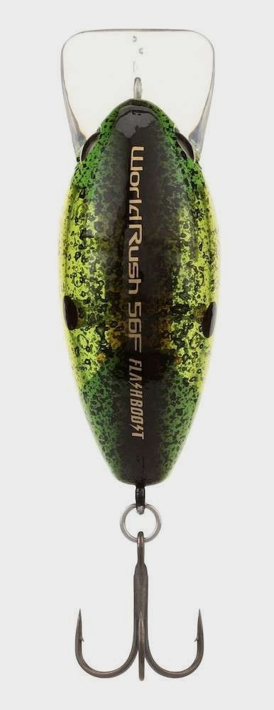 World Rush Square Bill Crankbait - Green Chart Splatter