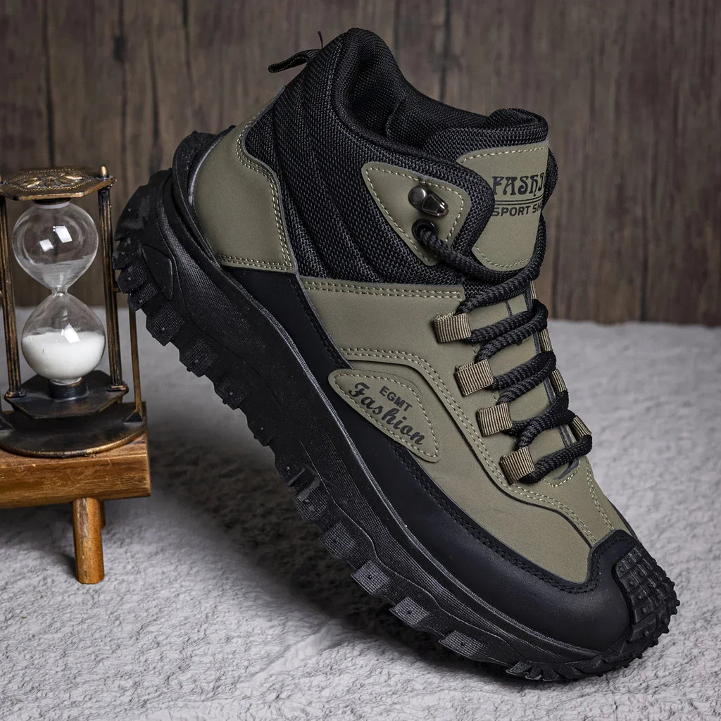 (⏰Limited Time Sale 70% OFF) Men’s Work Hiking Boots – Waterproof, Non-Slip, Puncture and Smash Resistant, Wide Toe, Arch Support – Ideal for Daily Wear and Outdoor Adventures