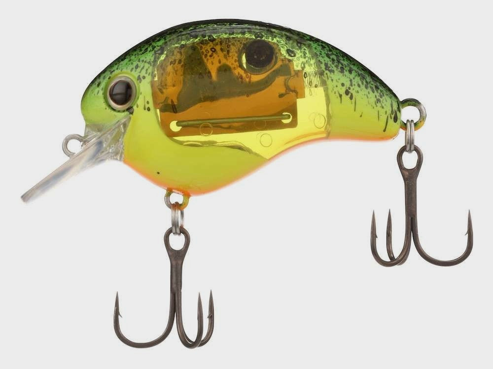 World Rush Square Bill Crankbait - Green Chart Splatter