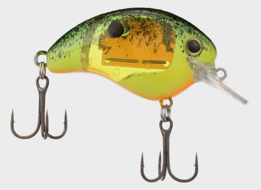 World Rush Square Bill Crankbait - Green Chart Splatter