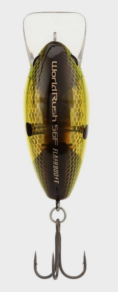 World Rush Square Bill Crankbait - Black Back Chart